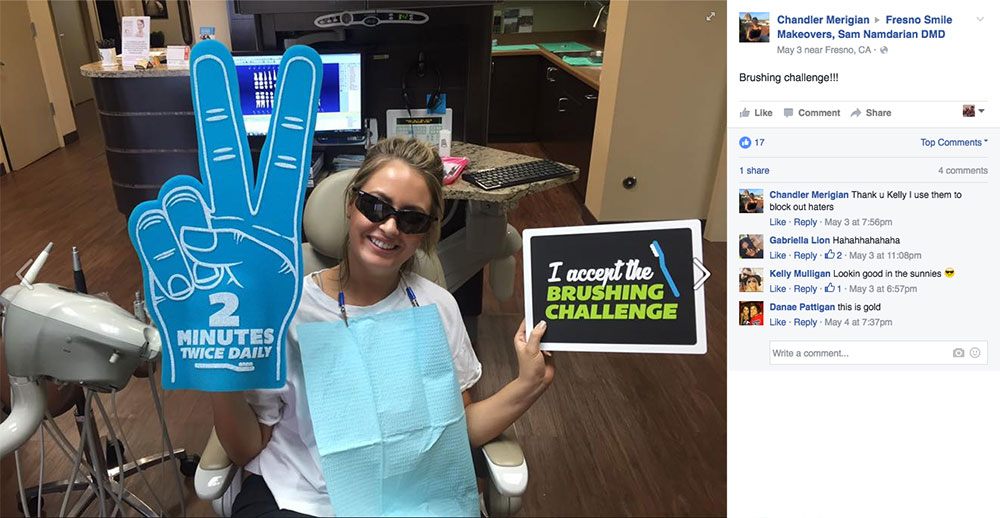 social media signs for dentists
