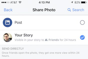 facebook story ideas