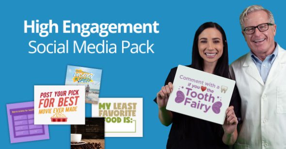 seo for dentists, high engagement social signs pack