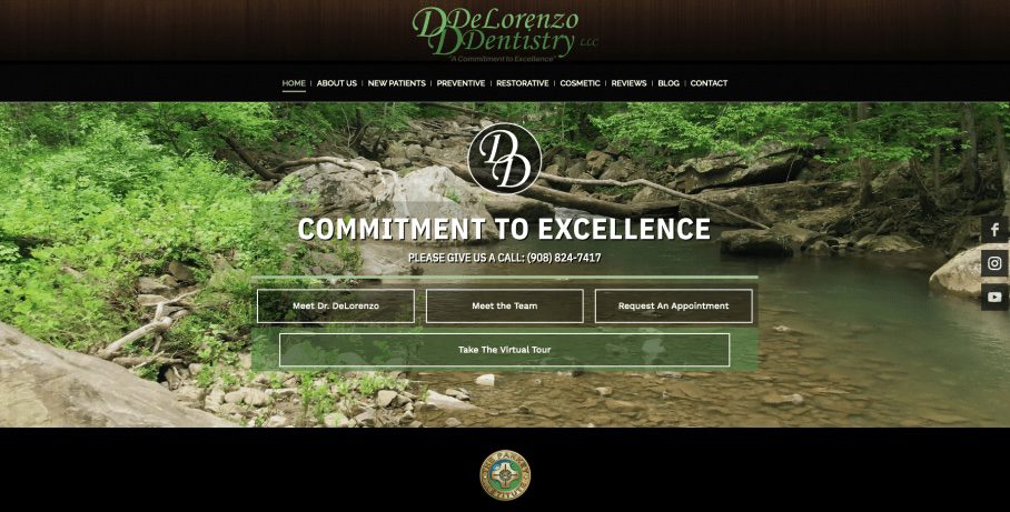 best dental practice website designs_DeLorenzo Dentistry