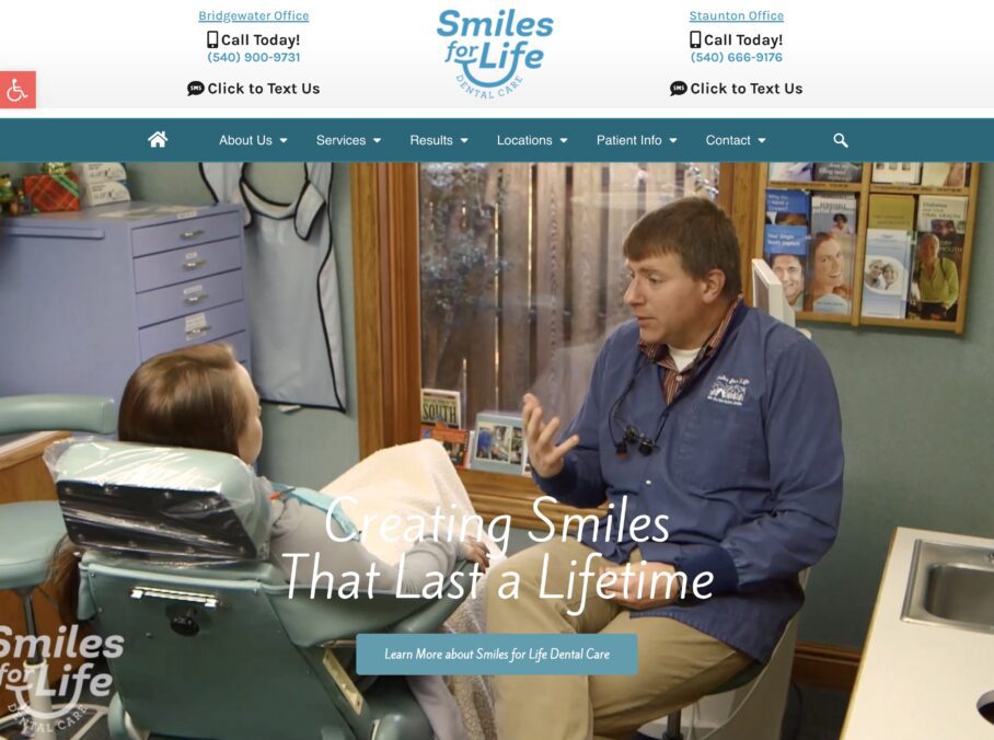 best dental website designs | Smiles for Life Dental Care | My Social Practice