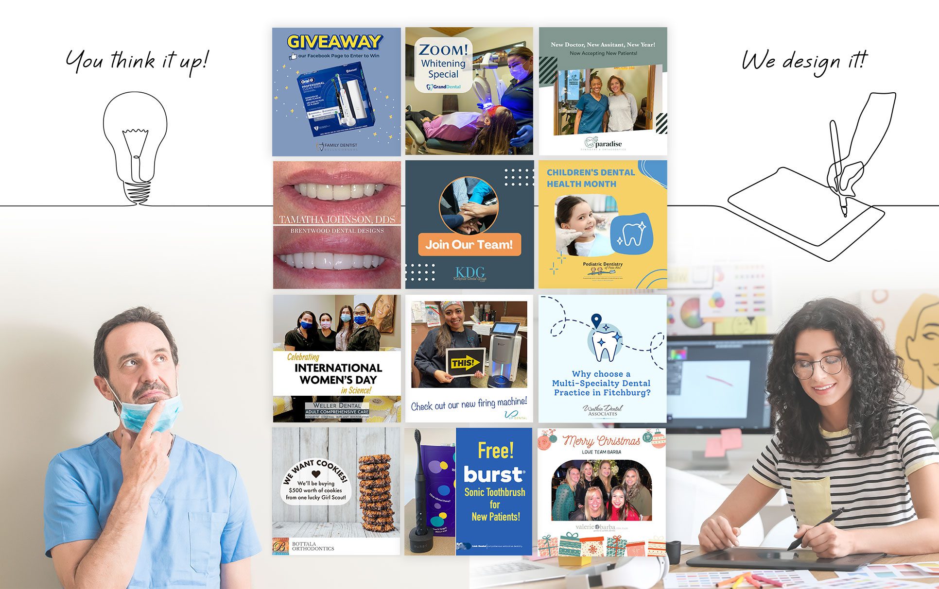 My Social Practice - Social Media Marketing for Dental & Dental Specialty Practices - custom dental graphics