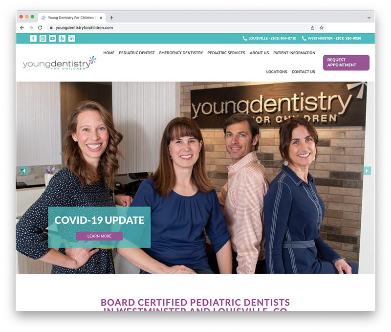 Young Dentistry for Children | Dental Websites by My Social Practice