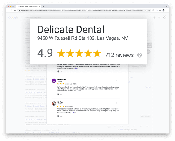 dental reputation management case study_reviews from My Social Practice