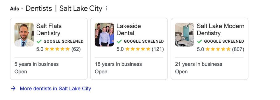Local Service ads for Dentists