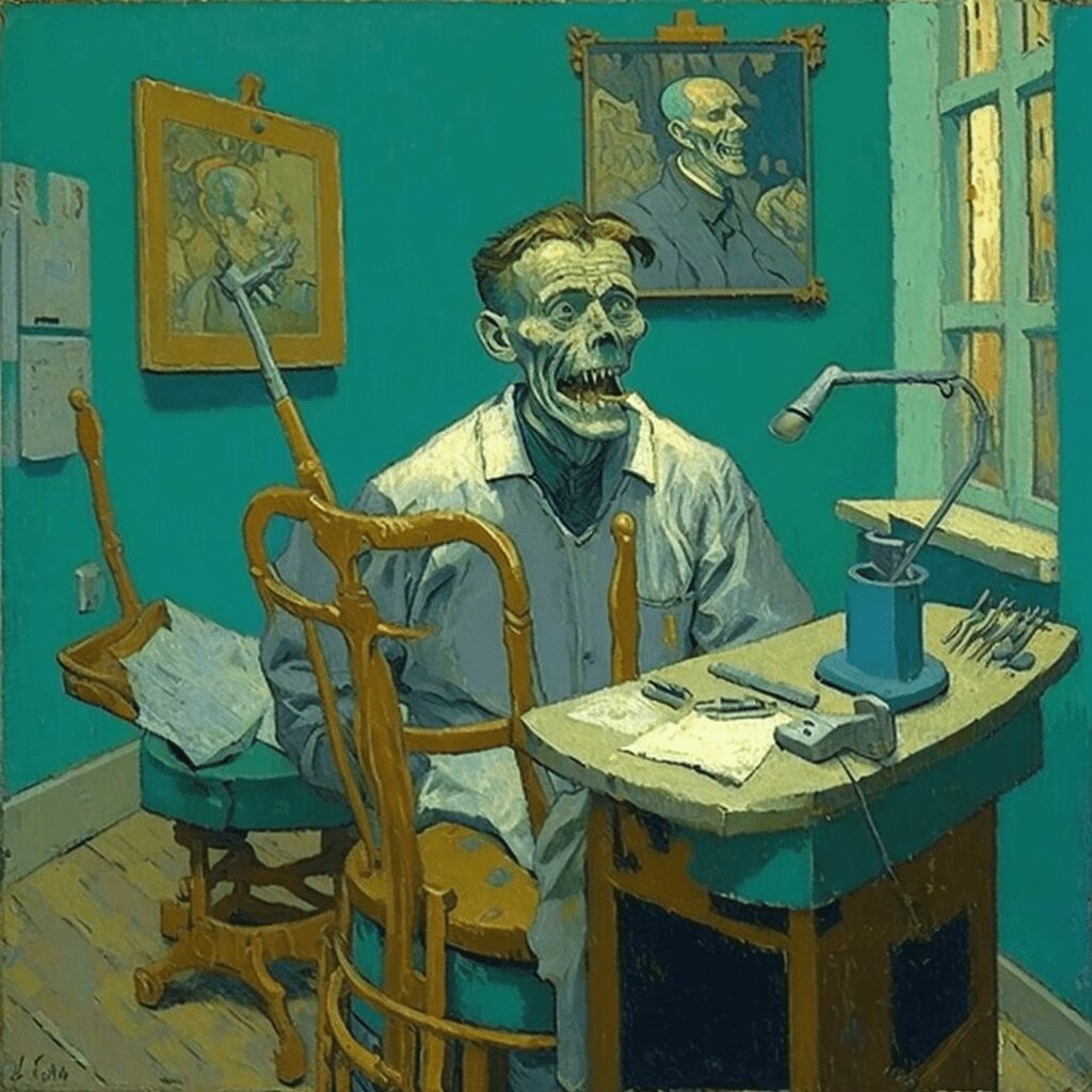dental office designed by Vincent Van Gogh_1
