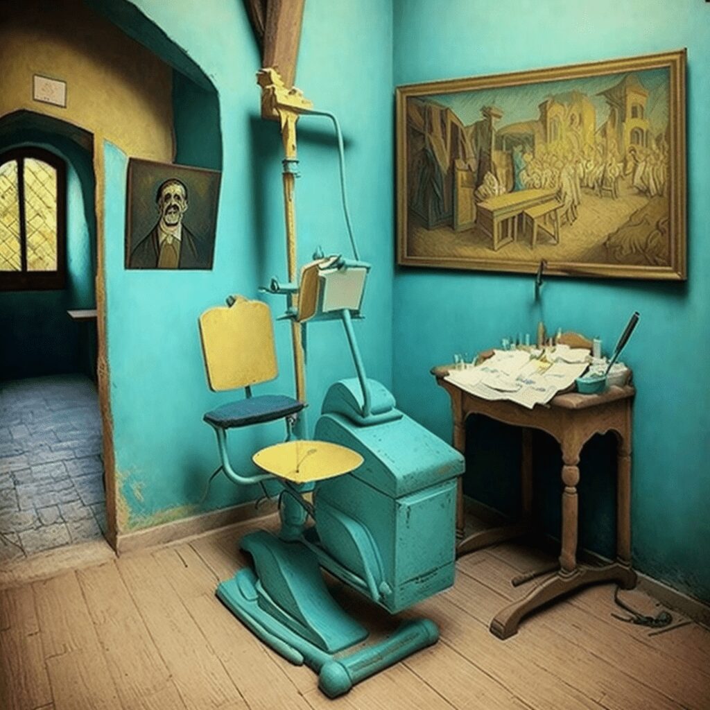 dental office designed by Vincent Van Gogh_2