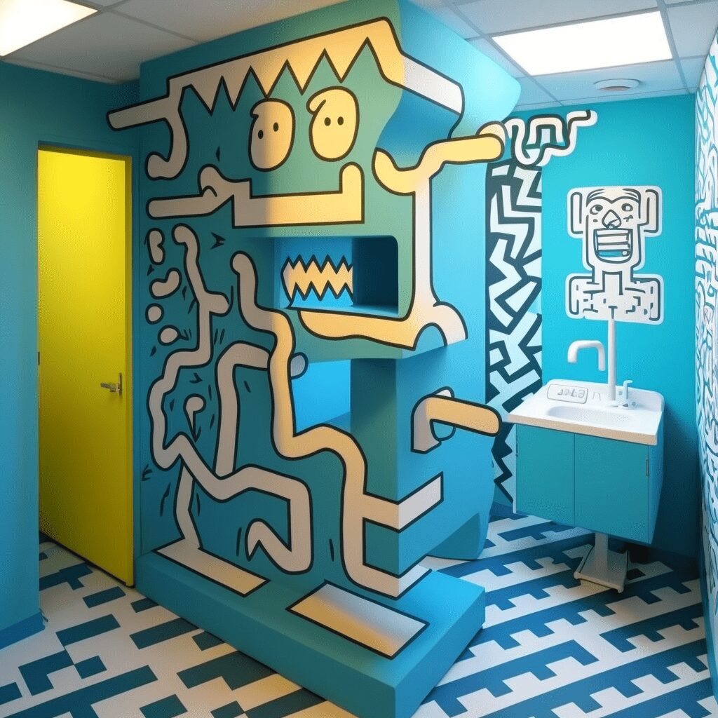 dental office designed by keith haring_4