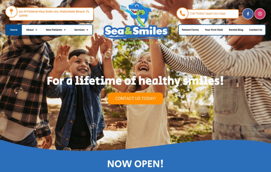 pediatric dental websites_sea & smiles Pediatric dentistry
