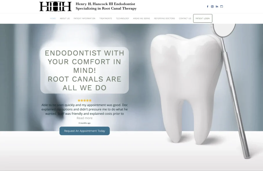 endodontist-website-design-_-HH-Hancock-Endodontist