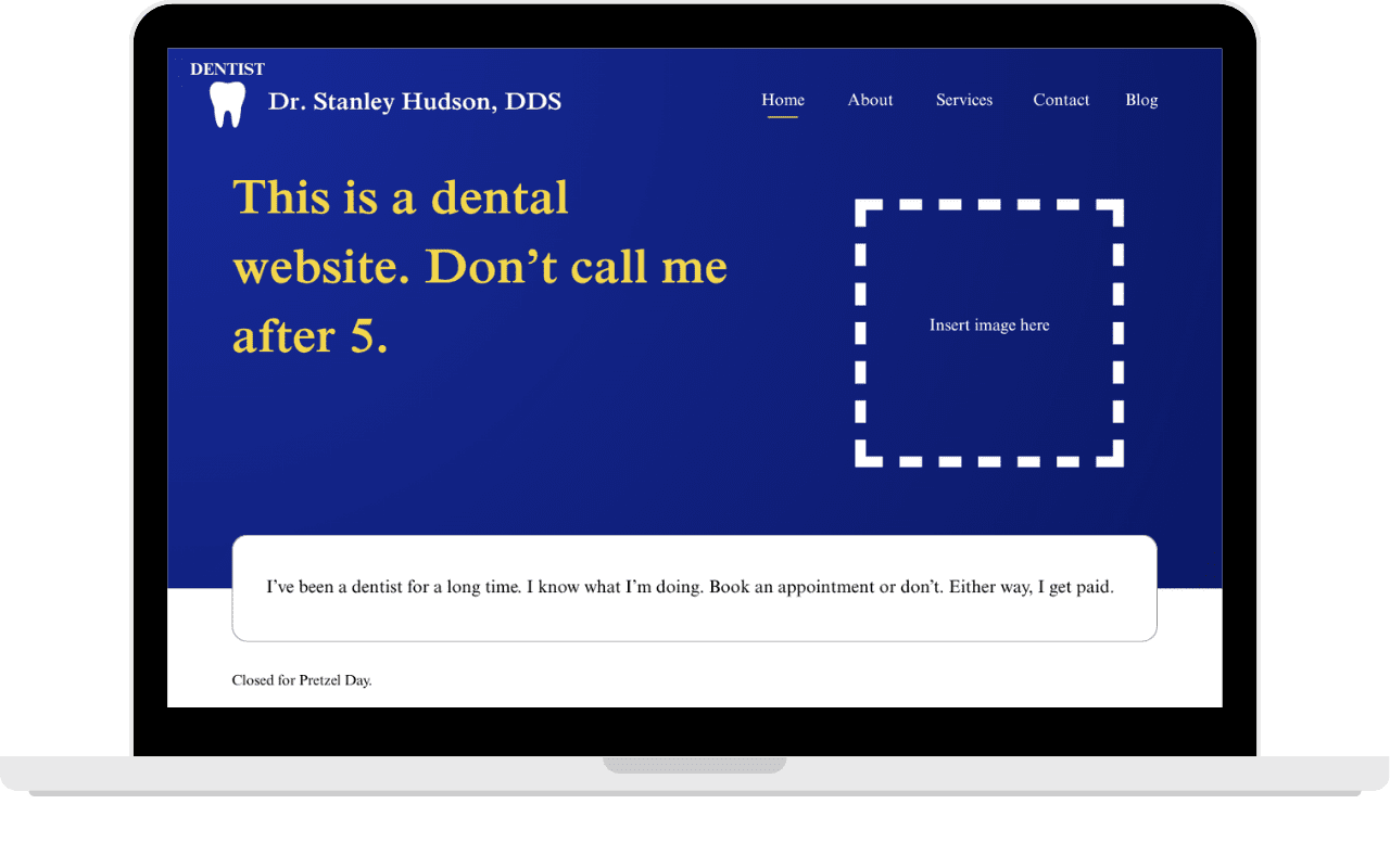 What if Characters from The Office Built Dental Websites? (I Was Left Unsupervised and Found Out) - The Office Dental Websites - My Social Practice - Social Media Marketing for Dental & Dental Specialty Practices My Social Practice - Social Media Marketing for Dental & Dental Specialty Practices - The Office Dental Websites