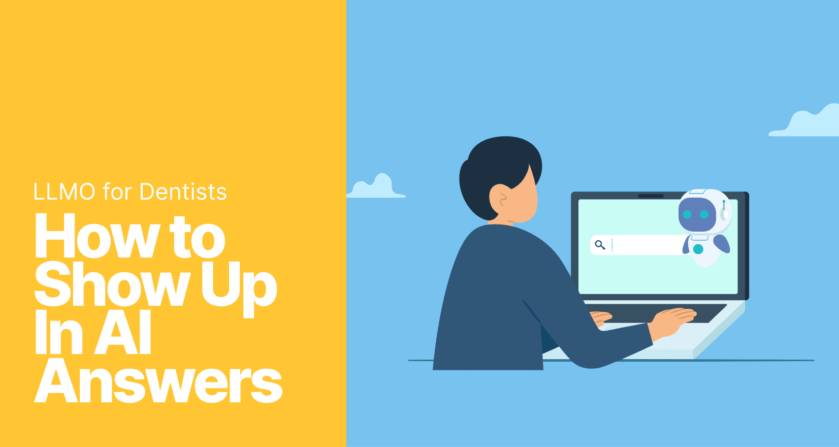 LLMO for Dentists: How To Show Up In AI Answers - LLMO for dentists - My Social Practice - Social Media Marketing for Dental & Dental Specialty Practices LLMO for dentists header