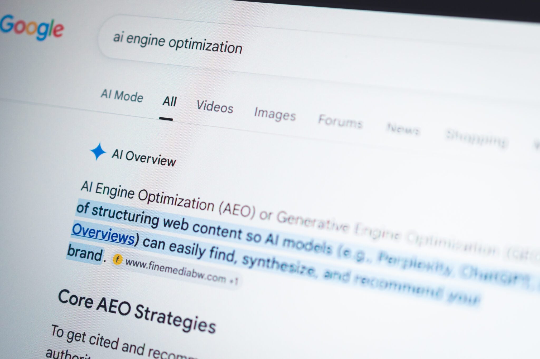 Google AI Overview pop-up link cards in search results