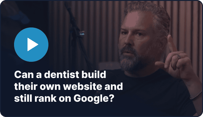 Can a dentist build their own website and still rank on Google?