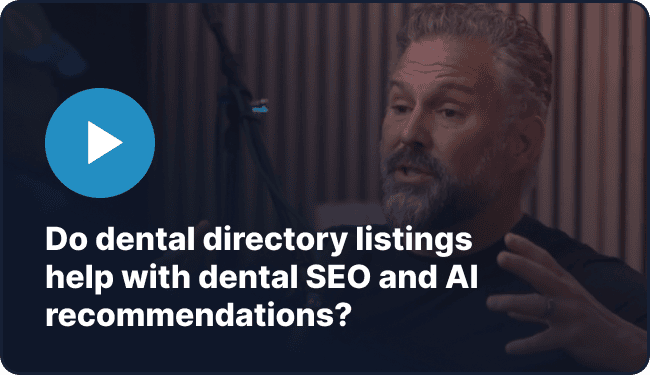 Do dental directory listings help with dental SEO and AI recommendations?