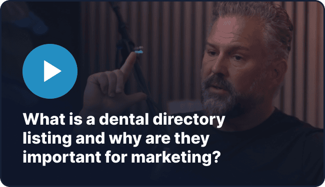 What is a dental directory listing and why are they important for marketing?